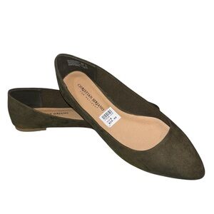 Christian Siriano Green Flats for Effortless Elegance